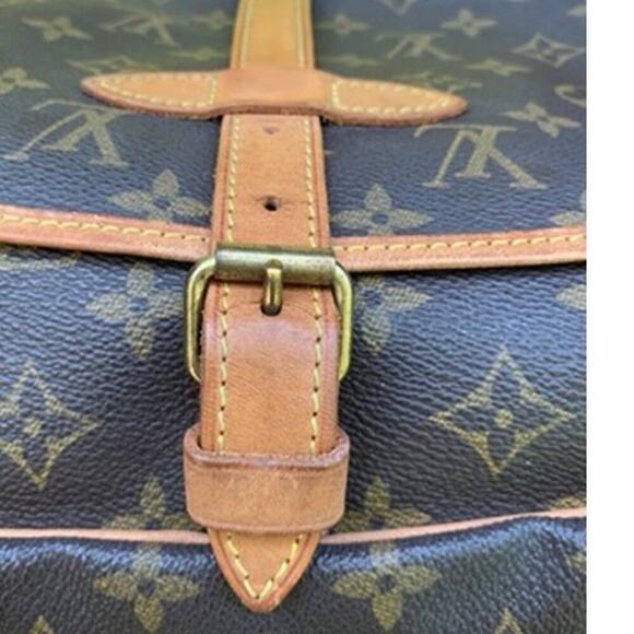 Authentic Louis Vuitton Samur 35 Double Saddle Bag Messenger Unisex Excellent - Picture 10 of 14
